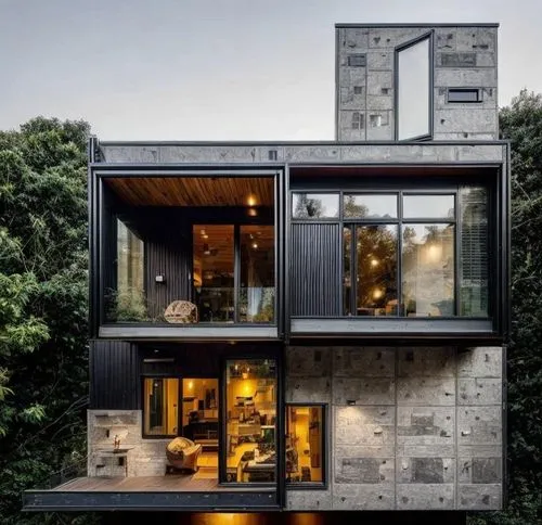 cubic house,cube house,timber house,inverted cottage,wooden house,frame house,modern architecture,modern house,cantilevered,forest house,geometric style,danish house,house shape,cantilevers,house in the mountains,mid century house,dunes house,kundig,electrohome,small cabin,Architecture,General,Modern,Natural Sustainability