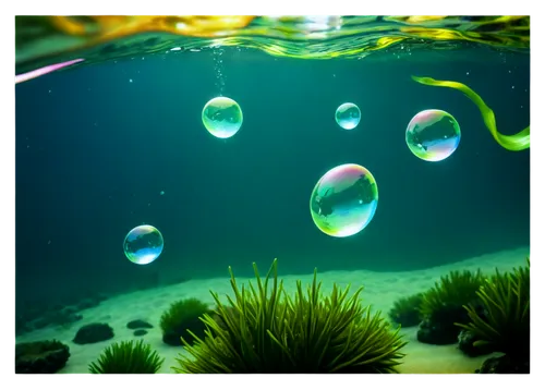 underwater background,underwater landscape,ocean underwater,sea life underwater,acquarium,underwater world,underwater,undersea,under water,green bubbles,jellies,jellyfishes,seabed,marine tank,aquarium,oceanarium,sea jellies,under the water,sealife,water pearls,Illustration,Realistic Fantasy,Realistic Fantasy 26