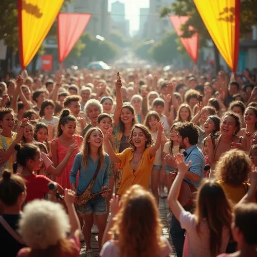 crowd of people,woodstock,concert crowd,tropfest,francofolies,music festival,festivalgoers,sziget,osheaga,crowd,museumplein,festival,crowds,sint rosa festival,world jamboree,kulturbund,the crowd,hippy market,songfestival,festivals,Photography,General,Realistic