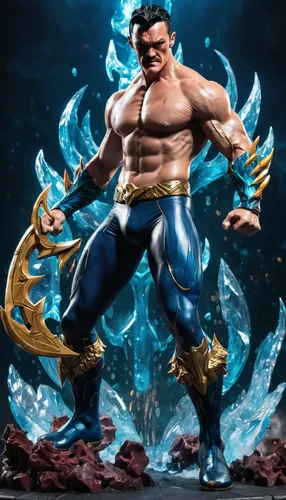 poseidon god face,poseidon,game figure,3d figure,vax figure,xing yi quan,marvel figurine,actionfigure,sea god,garp fish,action figure,merman,wuchang,god of the sea,sea man,dragon li,blue demon,smurf figure,blue snake,aquaman,Conceptual Art,Fantasy,Fantasy 26