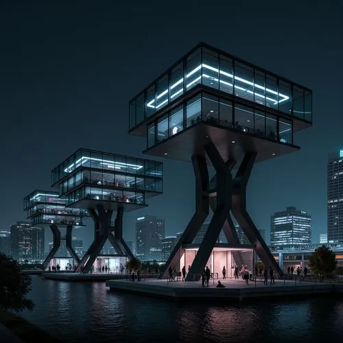 autostadt wolfsburg,zollverein,cube stilt houses,morphosis,futuristic architecture,futuristic art museum,the energy tower,cyberport,arcology,wolfsburg,thyssenkrupp,rotterdam,modern architecture,crane houses,ruhr,mvrdv,duesseldorf,cubic house,alchemax,berlin