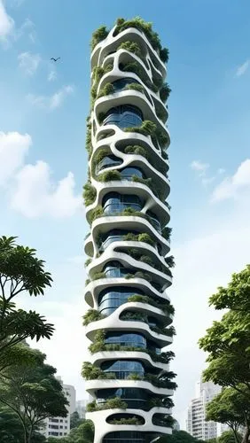 futuristic architecture,the energy tower,arcology,seasteading,residential tower,singapore landmark