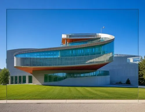 futuristic art museum,seidler,phototherapeutics,embl,snohetta,newhouse,jadwin,maxxi,epfl,futuristic architecture,gehry,chancellery,safdie,guggenheim museum,bocconi,savoye,biotechnology research instit