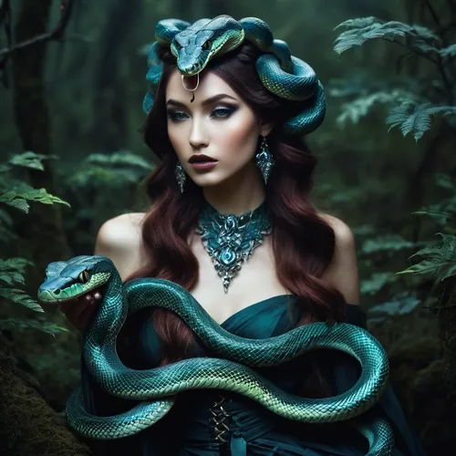 The Serpents of Sorcery: These mystical snakes are said to possess the power of dark magic able to hypnotize their prey with a single glance and strike with deadly accuracy Their scales shimmer with a