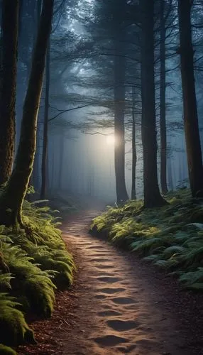 forest path,the mystical path,foggy forest,the path,germany forest,tree lined path,Photography,General,Realistic