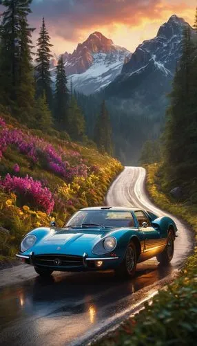 ford gt 2020,alpine drive,jaguar xj13,ford gt,alpine,ferrari 312p,alpine style,ford gt40,3d car wallpaper,ferrari 512,jaguar c-type,alpine route,daimler sp250,lotus 2-eleven,alpine sunset,jaguar d-type,porsche 917,american sportscar,porsche 904,mountain highway,Photography,General,Natural