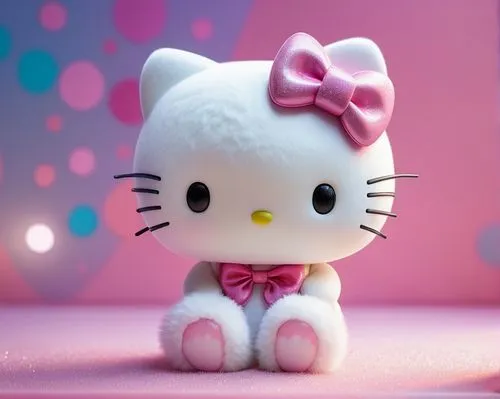 doll cat,cute cartoon character,pink bow,cute cat,pink cat,cute cartoon image,soft toy,plush figure,white bow,cute pretty,plush toy,stuff toy,cute animal,cat kawaii,soft toys,cuddly toy,bonbon,kawaii,cute animals,3d teddy,Conceptual Art,Daily,Daily 27