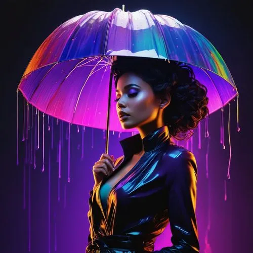 purple rain,umbrella,purple background,neon body painting,la violetta,neon lights,purple,ipê-purple,ultraviolet,rosa ' amber cover,neon light,ebony,retro woman,rainbow background,neon colors,umbrellas,libra,twitch icon,femme fatale,colorful,Photography,Artistic Photography,Artistic Photography 05