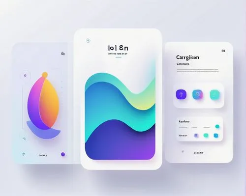 Free AI Image App, minimalist interface, modern design, flat icons, white background, subtle shadows, clean typography, gentle curves, intuitive navigation, vibrant colors, soft glow effects, futurist