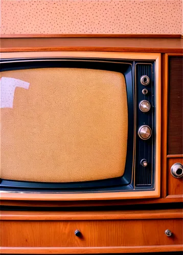 Old TV, static noise, retro aesthetic, vintage electronics, wooden cabinet, convex screen, broken reception, fuzzy channels, nostalgic atmosphere, warm color tone, shallow depth of field, cinematic co