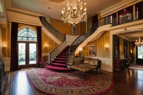 entrance hall,foyer,hallway,entryway,luxury home interior,outside staircase,staircase,mansion,victorian room,ornate room,bessborough,great room,opulently,upstairs,winding staircase,brownstone,palatial,old victorian,greystone,lanesborough,Illustration,Black and White,Black and White 01