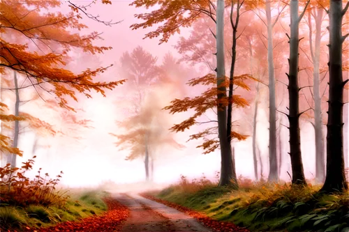 autumn forest,forest path,autumn background,forest background,foggy forest,forest landscape,autumn scenery,forest road,fir forest,watercolor background,forest walk,autumn idyll,forest,autumn walk,deciduous forest,autumn landscape,autumn fog,nature background,forest of dreams,wooded,Conceptual Art,Daily,Daily 13