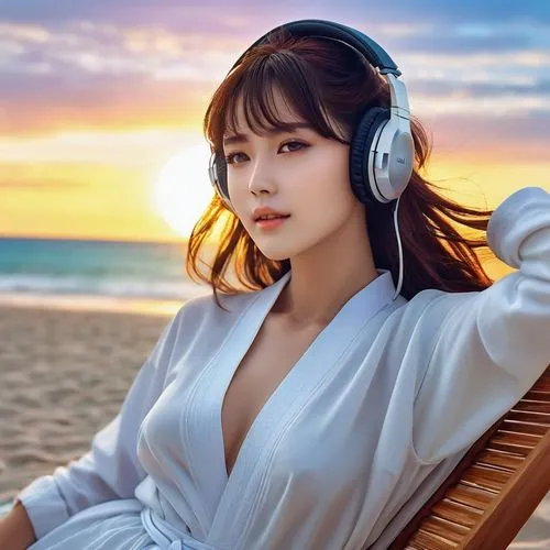 beach background,listening to music,sooyoung,headphone,yuna,boram,bose,yobi,bdo,wireless headphones,headphones,sundown audio,sennheiser,music player,wudunn,seo,music background,xiaoxi,padhye,wireless headset,Photography,General,Realistic