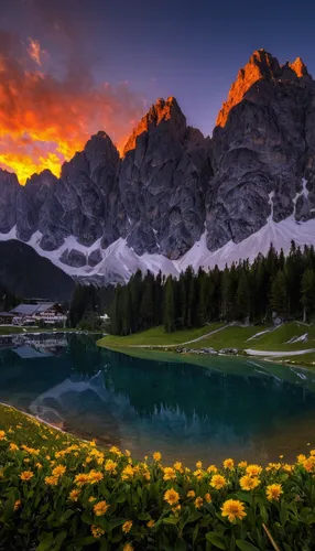 Lake Misurina sunrise Pano, Italy,dolomites,dolomiti,lake misurina,the sesto dolomites,south tyrol,landscape mountains alps,the alps,alps,bernese alps,alpine sunset,alpine region,southeast switzerland