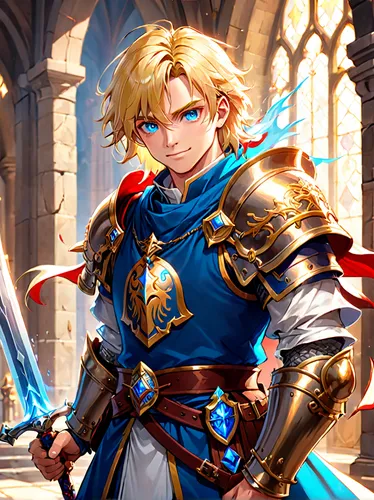 link,king sword,leo,knight,male elf,cg artwork,knight star,knight armor,paladin,sword,easter banner,rein,knight festival,meteora,castleguard,golden haired,portrait background,birthday banner background,darjeeling,sheik,Anime,Anime,General