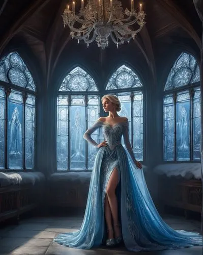 the snow queen,ice queen,elsa,margaery,cinderella,blue enchantress,icewind,white rose snow queen,celestina,rosalina,fantasy picture,ice princess,suit of the snow maiden,ball gown,noblewoman,fantasy art,sigyn,winterblueher,ballgown,margairaz,Art,Classical Oil Painting,Classical Oil Painting 24