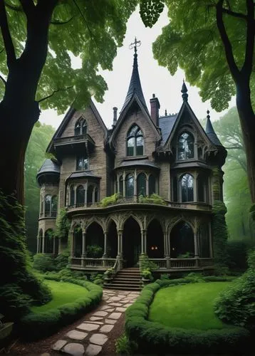 witch's house,house in the forest,victorian house,old victorian,creepy house,victorian,forest house,witch house,the haunted house,haddonfield,dreamhouse,haunted house,ghost castle,maplecroft,fairy tale castle,dandelion hall,doll's house,two story house,victorian style,house silhouette,Art,Artistic Painting,Artistic Painting 06