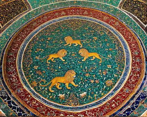 khotan,maiolica,ghazaliya,zodiac,chevaux,motifs,lion capital,amirkabir,circular ornament,namangan,esfahan,safavid,motifs of blue stars,amber fort,azeri,qazwini,mandala elephant,isfahan,khusrau,safadi,Illustration,Paper based,Paper Based 07