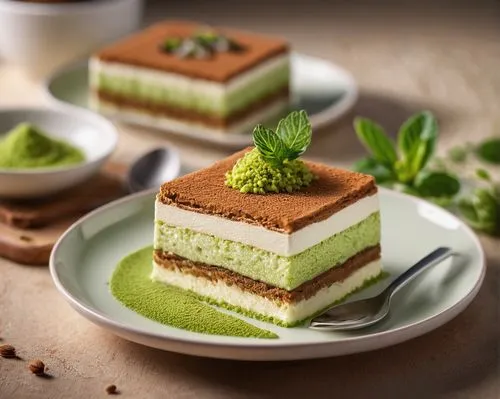 semifreddo,matcha powder,pistachio ice cream,tiramisu,matcha,cassata,gelatin dessert,spumoni,sandwich cake,thai dessert,water chestnut cake,pesto,sandwich-cake,taro cake,layer cake,mousse,food photography,pistachio,almond jelly,pannacotta,Photography,General,Commercial