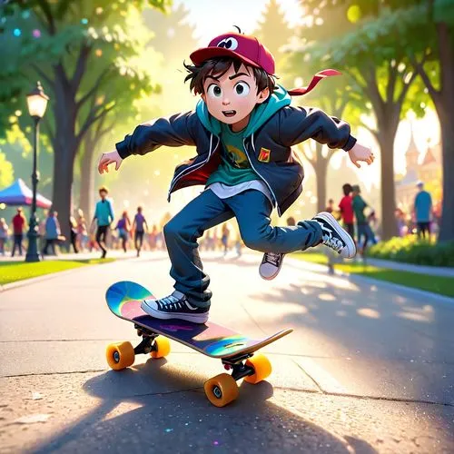 take random skate board, maki it dancing in park,southpark style,summer,skater,skateboarder,miguel of coco,skaters,skating,play street,skate board,skate,skateboard,clap skate,skater boy,gnome skiing,k