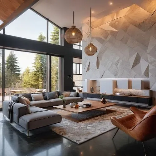 modern living room,modern decor,interior modern design,fire place,contemporary decor,living room,interior design,alpine style,livingroom,the cabin in the mountains,luxury home interior,modern room,house in the mountains,great room,loft,fireplace,family room,cubic house,house in mountains,modern house