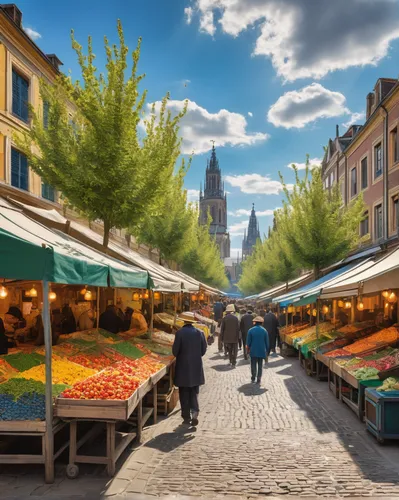 fruit market,kefermarkt,medieval market,unterer marktplatz,farmer's market,farmers market,vegetable market,market vegetables,large market,frankfurt am main germany,the market,marketplace,market,market stall,fruit stands,aachen,frankfurt,spice market,hippy market,freiburg,Art,Artistic Painting,Artistic Painting 03