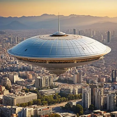 skydome,musical dome,flying saucer,technosphere,perisphere,tehran aerial,futuristic architecture,radome,primosphere,heliosphere,tirana,odomes,planetarium,ufo,airship,alien ship,daejeon,astana,dome,megacorporation,Photography,General,Realistic