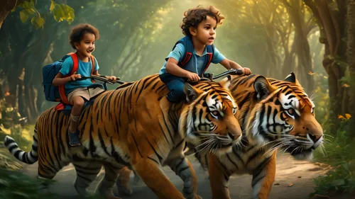 chandernagore,bandhavgarh,forest animals,animal zoo,sundarban,tigresses,harimau,sundarbans,children's background,tropical animals,sunderbans,savar,jungleland,shahidul,young tiger,chestnut tiger,world digital painting,stigers,happy children playing in the forest,wayanad,Photography,General,Fantasy