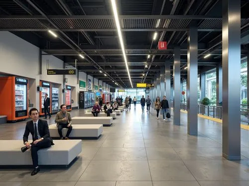 pasila,concourse,station concourse,train station passage,kista,metropolia,vantaa,britomart,arlanda,trainshed,station hall,metro station,concourses,termini,skytrains,gardermoen,bus station,pedway,gensler,transitway