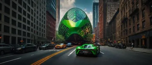 ciudad de nueva york,chrysler building,new york taxi,morgan lifecar,patrol,st patrick's,1wtc,1 wtc,3d car wallpaper,avo,nyc,matrix,alien ship,green train,new york streets,futuristic car,flatiron build