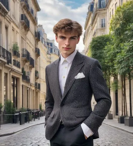 paris,formal guy,boutonniere,men's suit,paris balcony,wedding suit,aristocrat,paris shops,male model,orsay,suit,elegance,young model,navy suit,business man,promenade,silk tie,bolero jacket,businessman,gentlemanly,Photography,Realistic