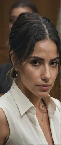 Write a tense drama where Jimena Sanchez confronts a powerful enemy in a high-stakes courtroom trial.,money heist,kim,kerry,justicia brandegeana wassh,loukamades,her,the girl's face,female hollywood a