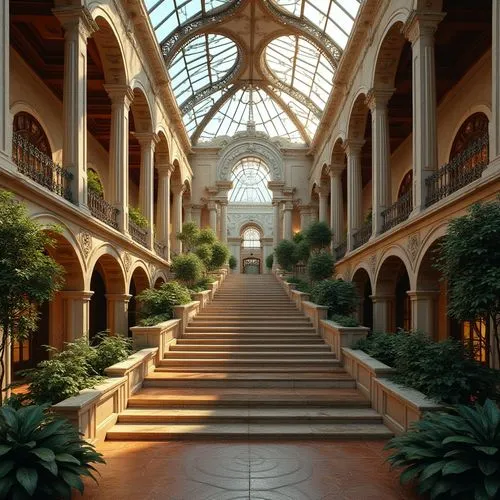 glyptotek,atriums,louvre,galleria,conservatory,arcades,carreau,cochere,winter garden,atrium,inside courtyard,louvre museum,arcade,galeries,hermitage,ritzau,esplanades,chhatris,grandcourt,courtyard,Photography,General,Realistic