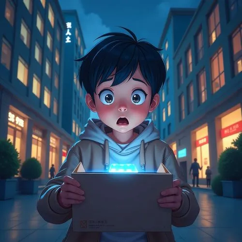 holding ipad,kids illustration,hikikomori,akira,tolkun,tobio