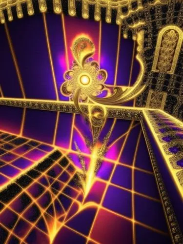 fractal environment,fractal lights,labyrinths,silico,labyrinthine,biomechanical,3d background,light fractal,labyrinthian,stargates,psychonauts,apophysis,metatron's cube,art deco background,merkabah,goldtron,teleporters,demoscene,fractals art,megastructure,Illustration,Vector,Vector 16