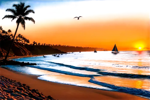 beach landscape,sunrise beach,sunset beach,beach scenery,dream beach,beautiful beaches,beautiful beach,tropical beach,tropical sea,paradise beach,seascape,paradises,brazilian beach,coastal landscape,caribbean beach,south pacific,photo painting,landscape background,coast sunset,eventide,Conceptual Art,Daily,Daily 25