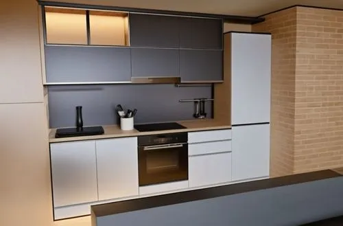 un moderno contrasto di colori tar ardesia e nero con finiturew ner a contrasto con il calore del legno regalano agli ambienti un tocco di calore sofisticato ,the kitchen is made of white and gray and