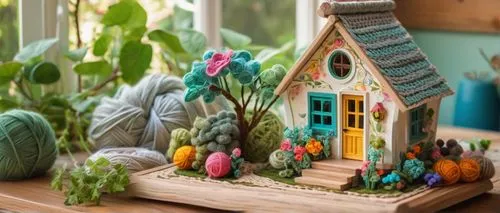 fairy house,miniature house,fairy door,felted easter,bird house,easter decoration,fairy village,dolls houses,garden decor,easter décor,nursery decoration,garden decoration,insect house,wooden birdhouse,little house,cottage garden,clay house,dollhouses,miniaturist,thatched cottage,Conceptual Art,Daily,Daily 12