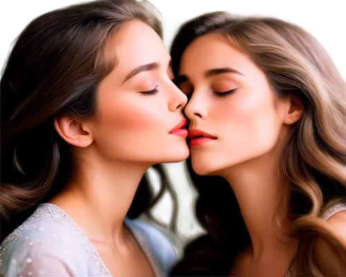 girl kiss,cheek kissing,kissing,two girls,amorous,making out,photoshop manipulation,mother kiss,retouching,kiss,image manipulation,olfaction,whispering,kisses,romantic portrait,first kiss,young women,smooch,closeness,retouch,Illustration,Retro,Retro 07