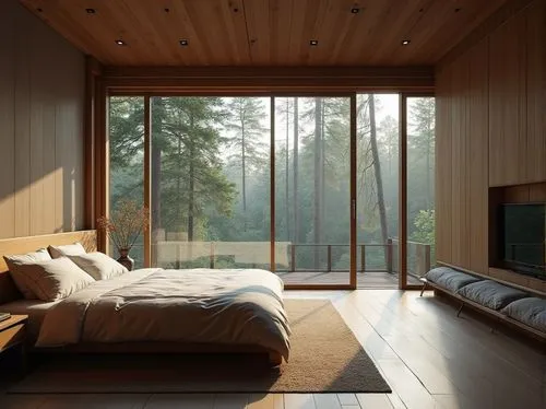 wood window,wooden floor,wooden sauna,sleeping room,wood floor,timber house,Photography,General,Realistic