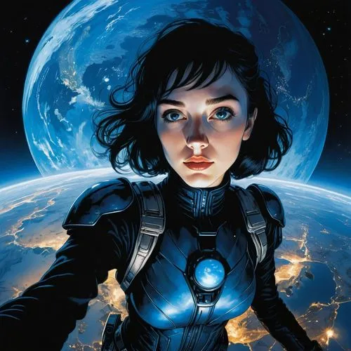 cortana,alita,sci fiction illustration,jasinski,motoko,utada,Conceptual Art,Daily,Daily 09