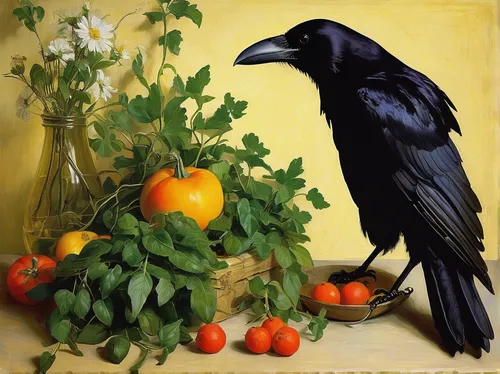 corvidae,american crow,common raven,carrion crow,3d crow,magpie,black crow,crow,crows bird,crows,raven bird,new caledonian crow,corvus corone,corvus,corvus monedula,fish crow,black raven,black bird,ravens,corvid,Art,Classical Oil Painting,Classical Oil Painting 20