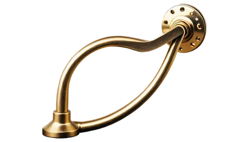 brass instrument,gold trumpet,fanfare horn,trumpet shaped,door knocker,climbing trumpet,brassware,sackbut,saxhorn,flugelhorn,golden candlestick,clevis,trumpet gold,handle,brass tea strainer,trumpeting,crozier,escutcheon,millhone,trumpet of the swan,Illustration,Paper based,Paper Based 04