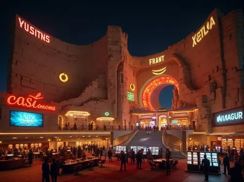 caesar's palace,caesar palace,caesars palace,caesars,sansar,venetian hotel,cinema 4d,casinos,arcades,vegas,marketplace,venetian,colosseum at night,arcade,luna park,emporium,cinemas,usj,coliseum,piazza,Photography,General,Realistic