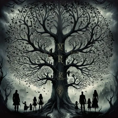 family tree,tree of life,celtic tree,treepeople,creepy tree,magic tree,Conceptual Art,Fantasy,Fantasy 34