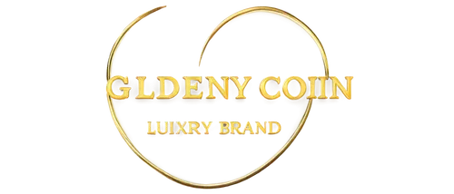 Golden coin, luxury brand logo, metallic shine, embossed lettering, circular shape, 3D effect, high-end material, detailed texture, centered composition, soft lighting, cinematic rendering, transparen