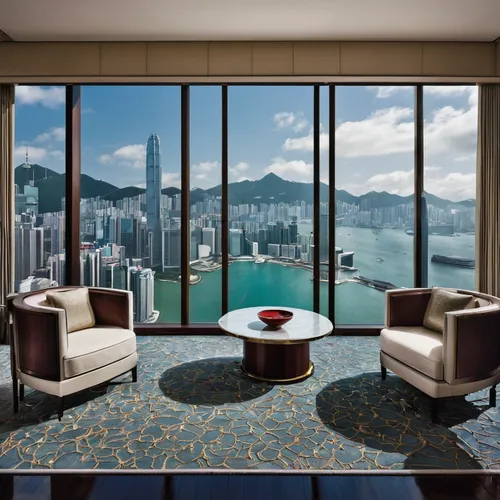 The Ritz-Carlton, Hong Kong.,hongkong,hong kong,kowloon,danyang eight scenic,chongqing,teal blue asia,hk,window film,marina bay sands,tigers nest,penthouse apartment,marina bay,harbour city,great room