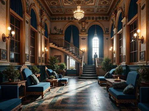 hallway,hotel lobby,athenaeum,lobby,ingestre,entrance hall,hotel hall,royal interior,foyer,harlaxton,corridors,bluecoat,greystone,opulently,grand hotel europe,ornate room,easthampstead,luxury hotel,balmoral hotel,grand hotel