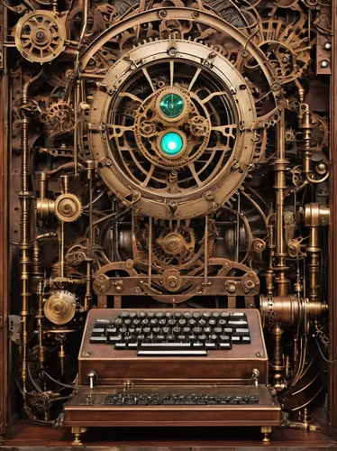 clockmaker,old calculating machine,cryptography,scientific instrument,typing machine,barebone computer,calculating machine,watchmaker,steampunk,book electronic,cyclocomputer,computer,writing desk,grandfather clock,mechanical puzzle,computer icon,mechanical,computer disk,typewriter,personal computer,Art,Artistic Painting,Artistic Painting 07