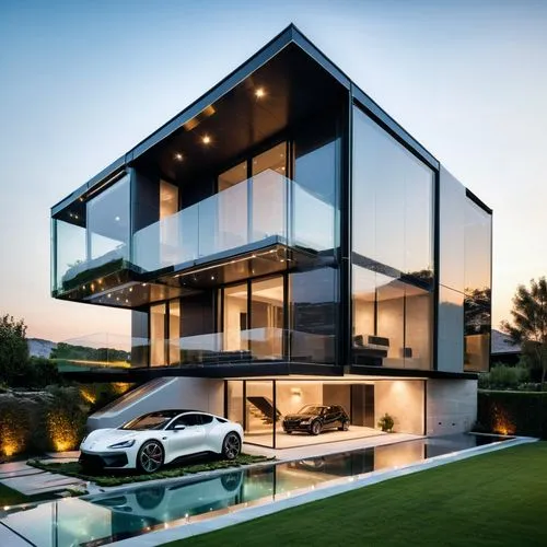 modern house,modern architecture,cube house,cubic house,glass wall,modern style,Photography,General,Natural